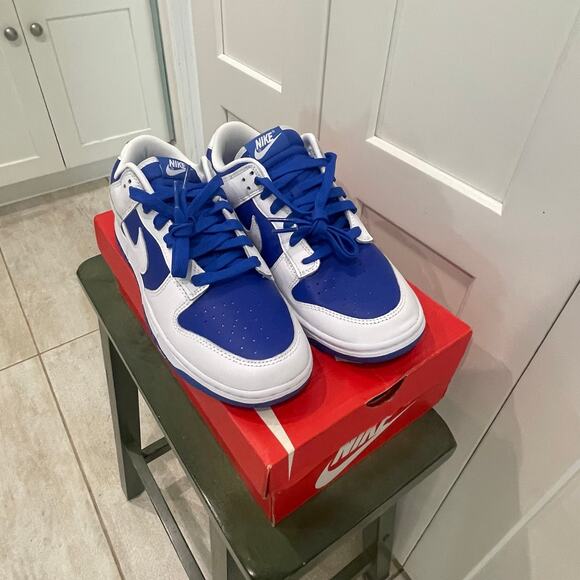 New Nike Dunk Low \'Racer Blue White\' Size 8.5 DD1391-401 main image 5